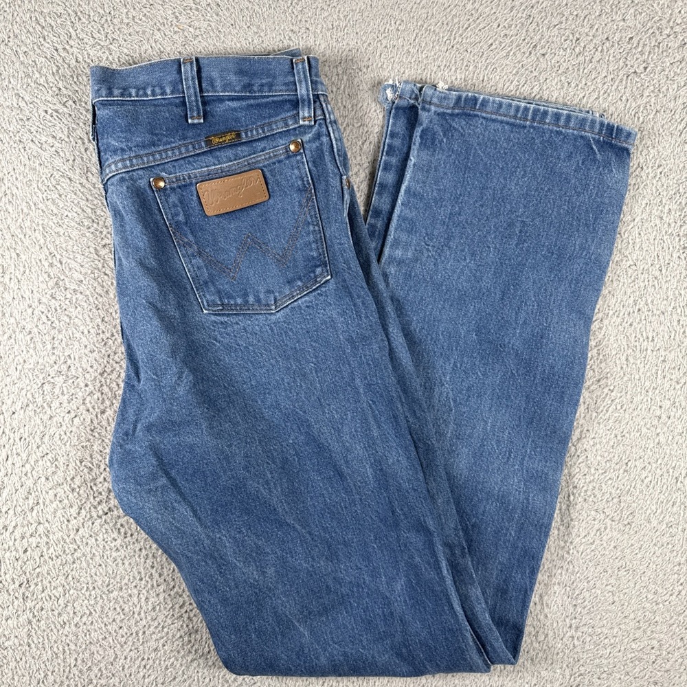 Wrangler 13MWZ Jeans Mens 36x36 Cowboy Cut Original Fit Blue Denim